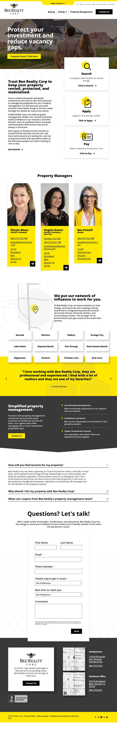 Bee-Reality | The Best Real Estate Agents Near You Are At Bee Realty Corp — inner page