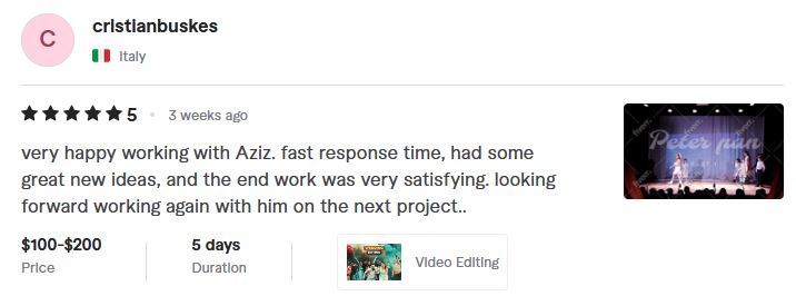Web Development client review