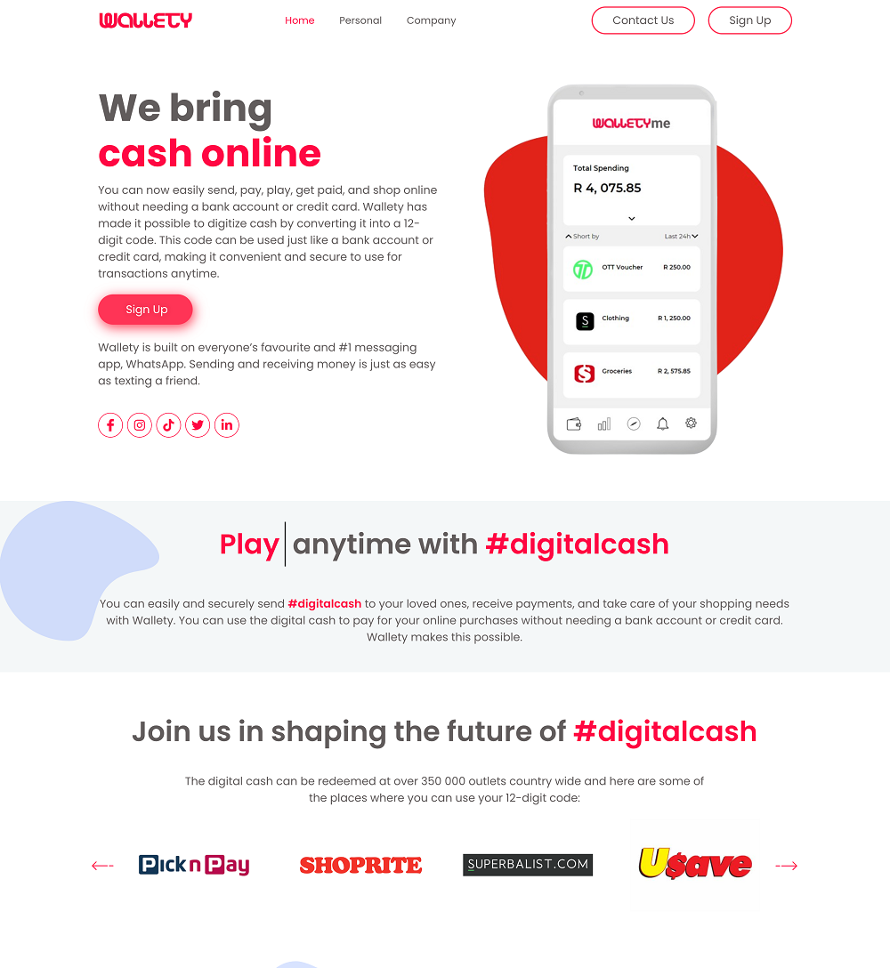 Perceptive IT Landing Page — inner page