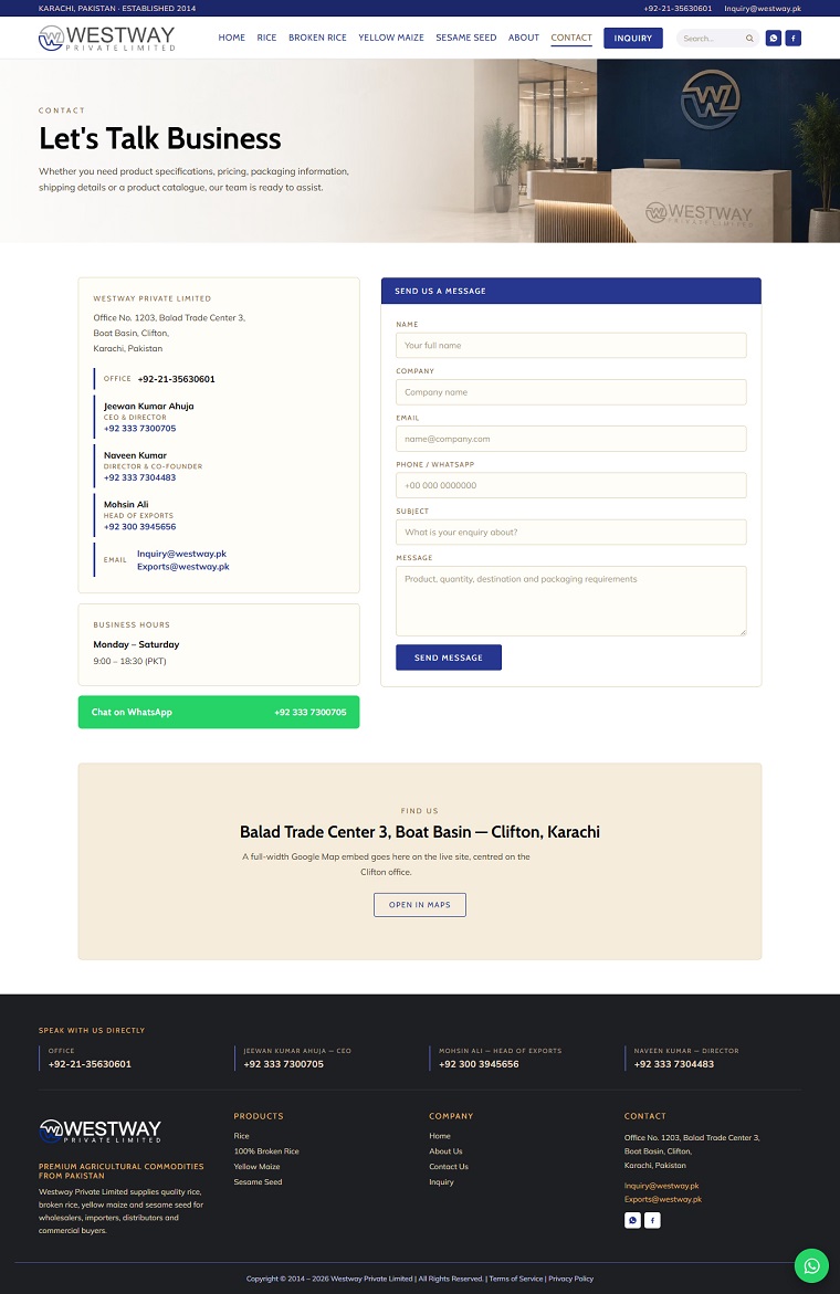 Westway Pakistan — inner page