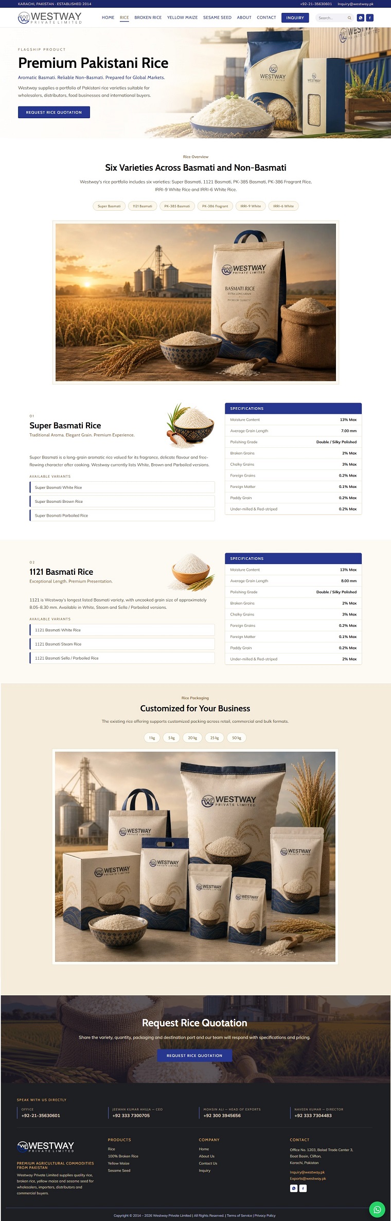 Westway Pakistan — inner page